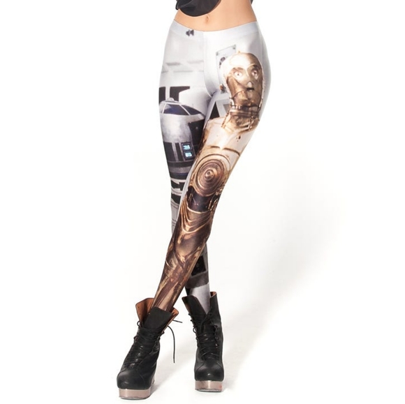 🥰Blackmilk L, Star Wars Artoo & Threepio Leggings - Picture 5 of 11